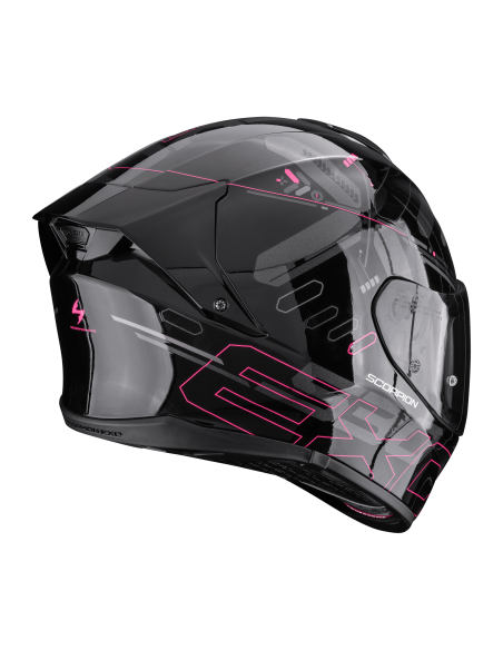 SCORPION EXO-530 EVO AIR FOND BLACK/PINK SPORTS/ENCLOSED MOTORCYCLE HELMET