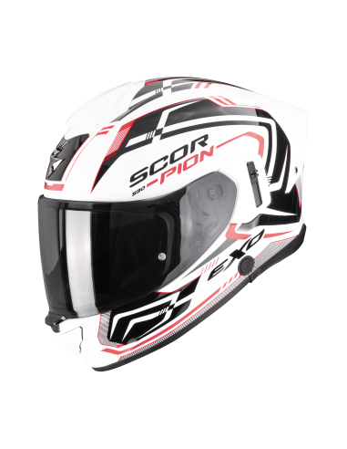 SCORPION EXO-530 EVO AIR SLOPE WHITE/BLACK/RED SPORTS/INDOOR HELMET