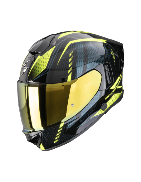 SCORPION СПОРТИВНЫЙ/ВНУТРЕННИЙ ШЛЕМ EXO-530 EVO AIR THERAS BLACK/YELLOW