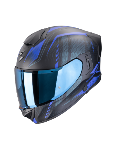 SCORPION EXO-530 EVO AIR THERAS BLACK/BLUE SPORTS/INDOOR HELMET