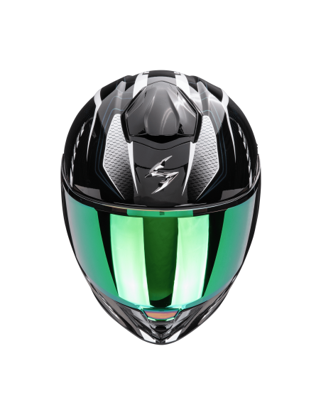 SCORPION EXO-530 EVO AIR THERAS BLACK/CHAMELEON/WHITE SPORTINIS/UŽDARAS MOTO ŠALMAS
