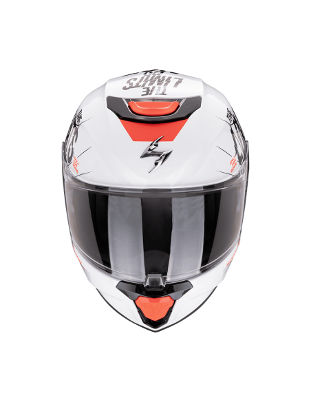 SCORPION EXO-JNR BOUM WHITE SPORTINIS/UŽDARAS MOTO ŠALMAS