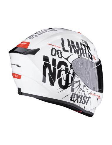 SCORPION EXO-JNR BOUM WHITE SPORTINIS/UŽDARAS MOTO ŠALMAS