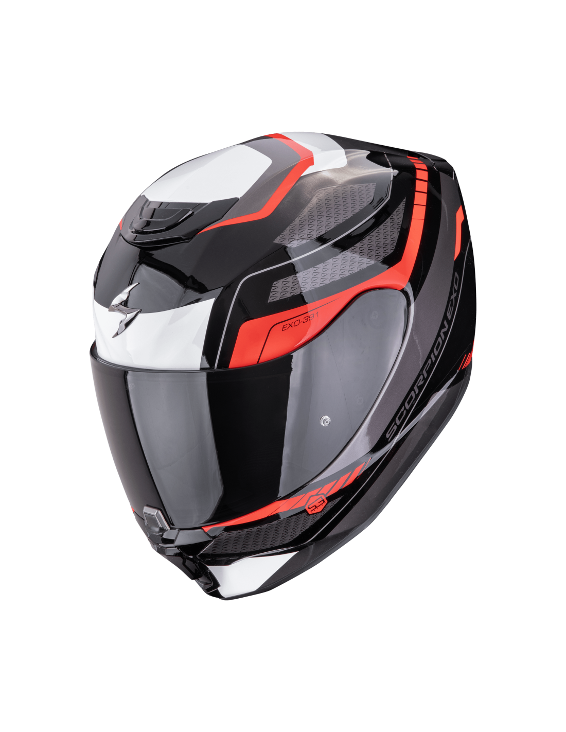 SCORPION EXO-391 LEO BLACK/RED Helmet size XS / 53-54