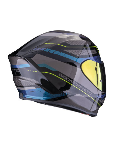 SCORPION EXO-391 LEO BLACK/BLUE SPORTS/CLOSED MOTORCYCLE HELMET
