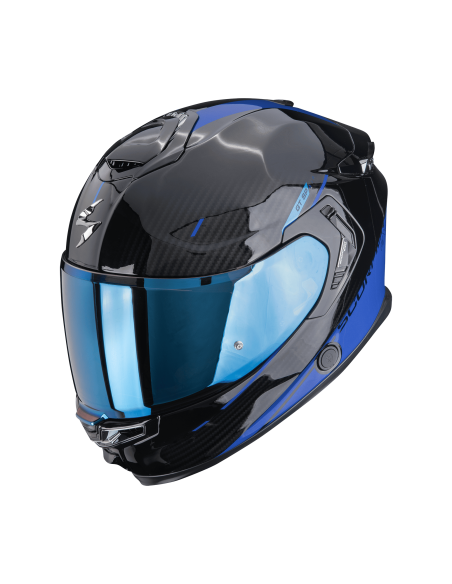 SCORPION EXO-GT SP AIR ASPHALT BLACK/BLUE SPORTS/INDOOR HELMET