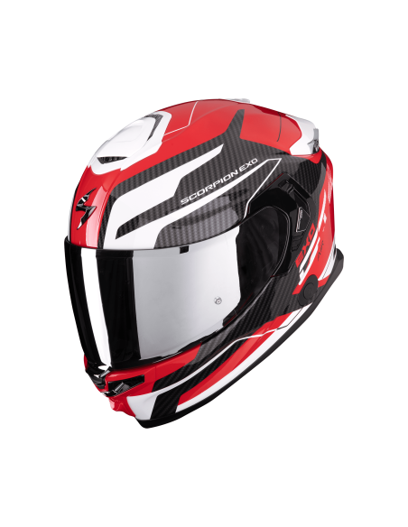 SCORPION EXO-GT SP AIR FLEX RED/WHITE SPORTINIS/UŽDARAS MOTO ŠALMAS
