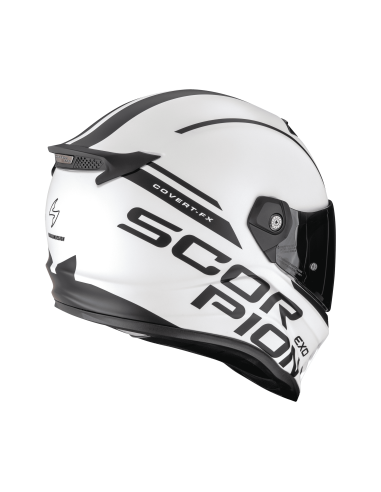 SCORPION COVERT-FX DANKO WHITE INDOOR MOTORCYCLE HELMET