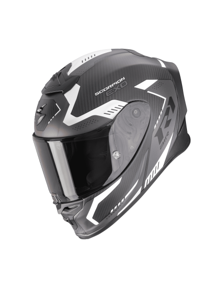 SCORPION СПОРТИВНЫЙ/ВНУТРЕННИЙ ШЛЕМ EXO-R1 CARBON EVO AIR PROPEL BLACK/SILVER