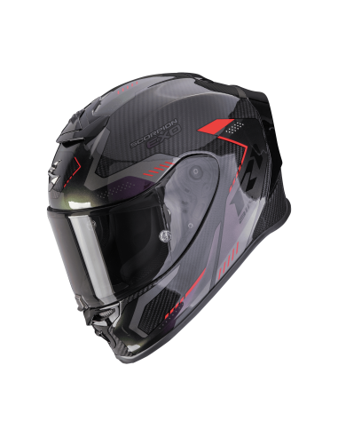 SCORPION EXO-R1 CARBON EVO AIR PROPEL BLACK/CHAMELEON SPORTS/INDOOR HELMET
