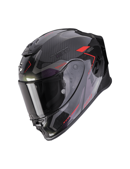 SCORPION EXO-R1 CARBON EVO AIR PROPEL BLACK/CHAMELEON SPORTS/INDOOR HELMET