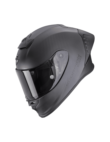 SCORPION EXO-R1 CARBON EVO II AIR MATT BLACK SPORTINIS/UŽDARAS MOTO ŠALMAS