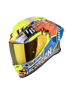 SCORPION EXO-R1 EVO II AIR ARON MISANO SILVER/YELLOW/BLUE