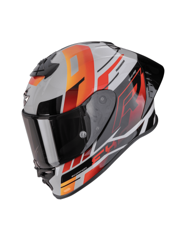 SCORPION СПОРТИВНЫЙ/ВНУТРЕННИЙ ШЛЕМ EXO-R1 EVO II AIR ADRENALINE GREY/RED/ORANGE