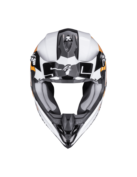 SCORPION КРОССОВЫЙ МОТОШЛЕМ VX-16 EVO AIR LIGNES BLACK/ORANGE