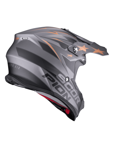 SCORPION VX-16 EVO AIR LIGNES BLACK/YELLOW KROSINIS MOTO ŠALMAS