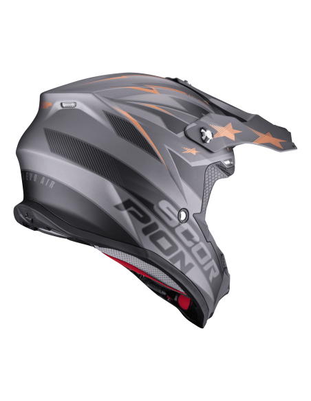 SCORPION VX-16 EVO AIR LIGNES BLACK/YELLOW KROSINIS MOTO ŠALMAS