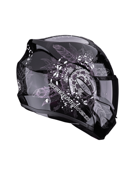 SCORPION EXO-TECH EVO DREAM BLACK/CHAMELEON FLIP-UP MOTO HELMET