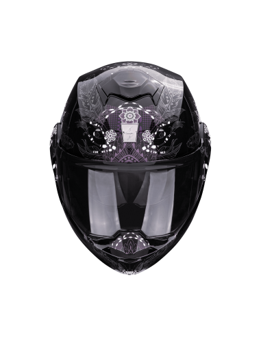SCORPION EXO-TECH EVO DREAM BLACK/CHAMELEON FLIP-UP MOTO HELMET