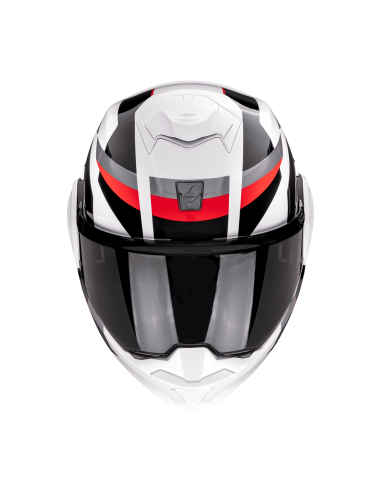 SCORPION EXO-TECH EVO PRO ACUTI WHITE/BLUE/RED FLIP-UP MOTO HELMET