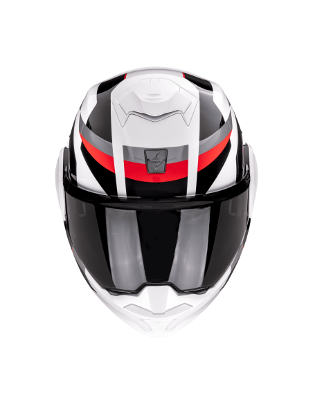 SCORPION EXO-TECH EVO PRO ACUTI WHITE/BLUE/RED FLIP-UP MOTO HELMET
