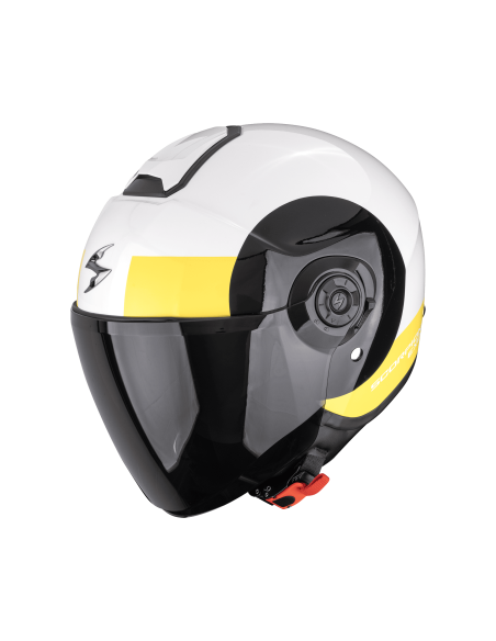 SCORPION ОТКРЫТЫЙ МОТОЦИКЛЕТНЫЙ ШЛЕМ EXO-CITY II SHEER WHITE/BLACK/YELLOW