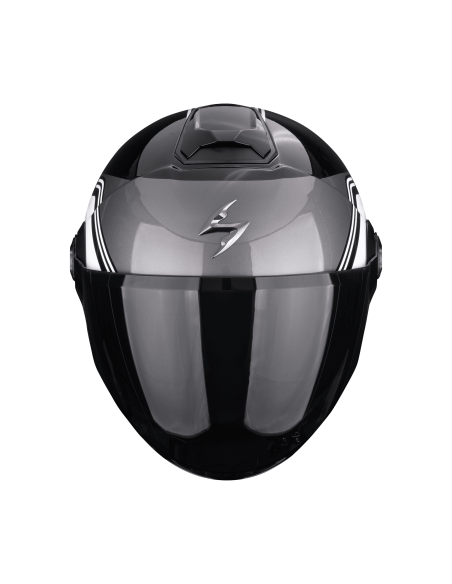 SCORPION EXO-CITY II VITA BLACK/WHITE ATVIRAS MOTO ŠALMAS