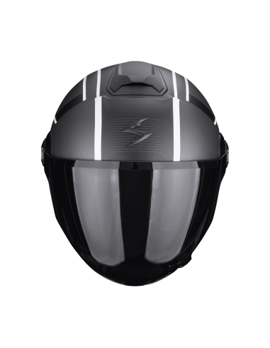 SCORPION EXO-CITY II COSMOS SILVER/WHITE/BLACK OPEN MOTORCYCLE HELMET