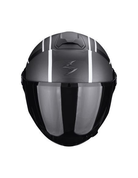 SCORPION EXO-CITY II COSMOS SILVER/WHITE/BLACK OPEN MOTORCYCLE HELMET