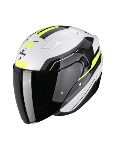 SCORPION ОТКРЫТЫЙ МОТОЦИКЛЕТНЫЙ ШЛЕМ EXO-230 HIPE БЕЛЫЙ/ЧЕРНЫЙ/ЖЕЛТЫЙ