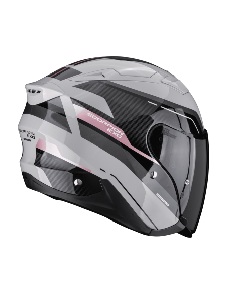 SCORPION EXO-230 HYPE GREY/PINK OPEN MOTORCYCLE HELMET