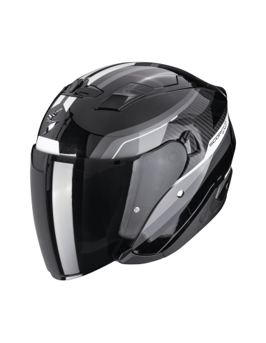 SCORPION ОТКРЫТЫЙ МОТОЦИКЛЕТНЫЙ ШЛЕМ EXO-230 HIPE ЧЕРНЫЙ/СЕРЕБРИСТЫЙ