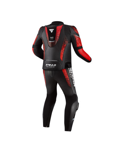SHIMA КРАСНЫЙ/ЧЕРНЫЙ КОЖАНЫЙ МОТОКОСТЮМ STR 2.0 ИЗ 2 ЧАСТЕЙ