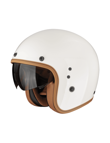 SCORPION BELFAST EVO LUXE CREAM OPEN MOTORCYCLE HELMET