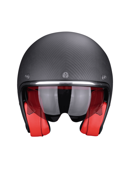 SCORPION ОТКРЫТЫЙ МОТОЦИКЛЕТНЫЙ ШЛЕМ BELFAST CARBON EVO MATT BLACK/RED