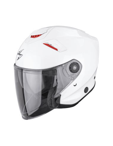 SCORPION EXO-GT JET WHITE OPEN MOTORCYCLE HELMET