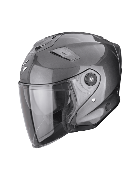 SCORPION ОТКРЫТЫЙ МОТОЦИКЛЕТНЫЙ ШЛЕМ EXO-GT JET METALLIC BLACK