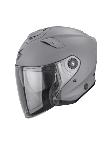 SCORPION EXO-GT JET METALLIC GREY ATVIRAS MOTO ŠALMAS