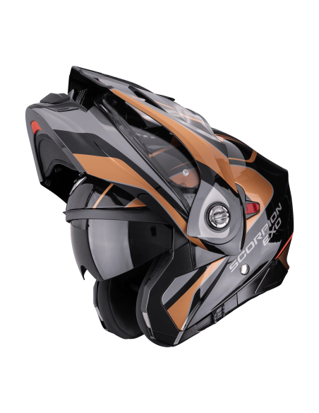 SCORPION ADX-2 KAMPS BLACK/COPPER ADVENTURE MOTORCYCLE HELMET