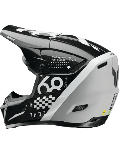 МОТОШЛЕМ ДЛЯ КРОССА THOR REFLEX SPORT RIOT BLACK/WHITE