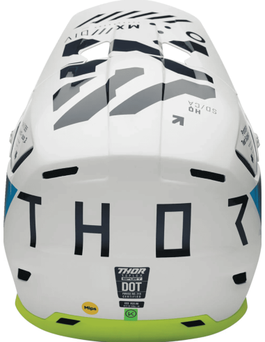 THOR REFLEX SPORT STRIKE NAVY/ACID CROSS MOTO HELMET