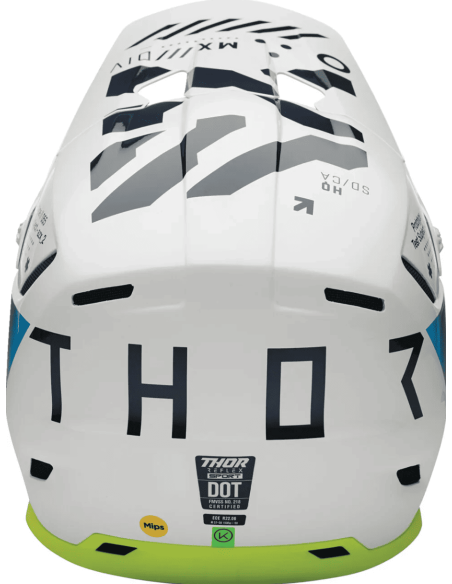 THOR REFLEX SPORT STRIKE NAVY/ACID KROSINIS MOTO ŠALMAS