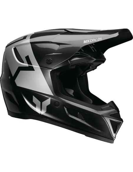 THOR REFLEX SPORT ROGUE SILVER CROSS MOTO HELMET