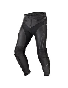 SHIMA CHASE BLACK LEATHER MOTO TROUSERS 