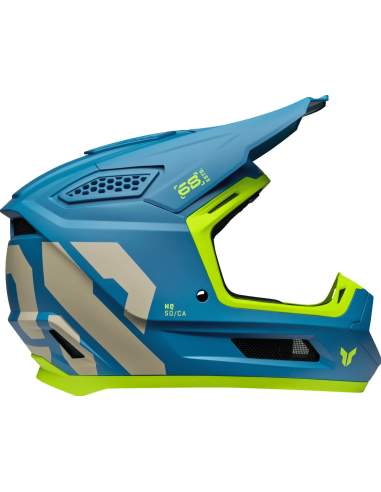 THOR FLEET FORGE BLUE CROSS MOTO HELMET
