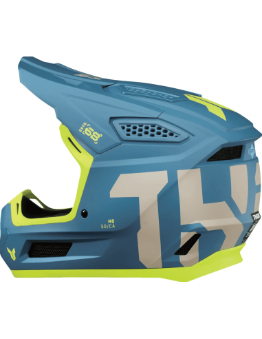 THOR FLEET FORGE BLUE CROSS MOTO HELMET