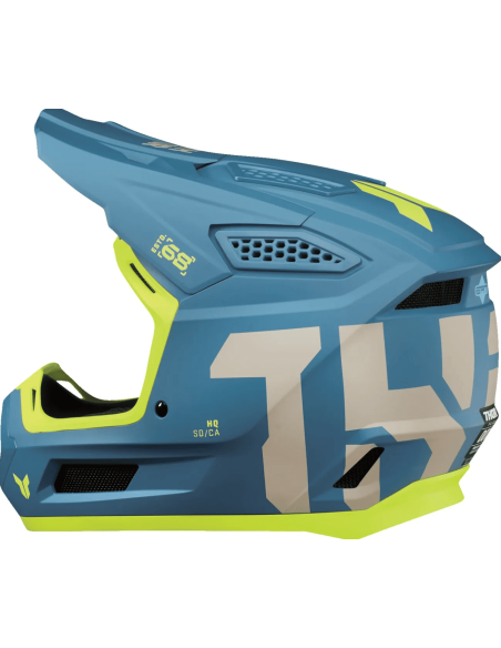 THOR FLEET FORGE BLUE CROSS MOTO HELMET