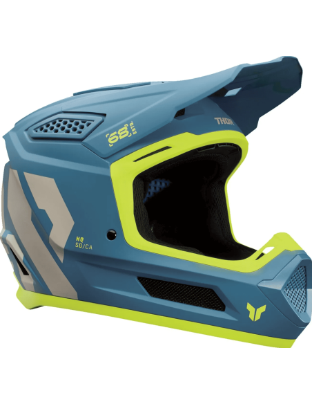 THOR FLEET FORGE BLUE CROSS MOTO HELMET FOR KIDS
