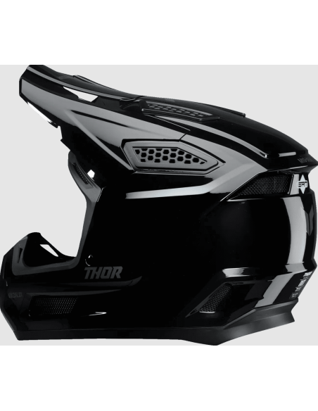 THOR KIDS FLEET BLACKOUT GLOSSY CROSS MOTO HELMET