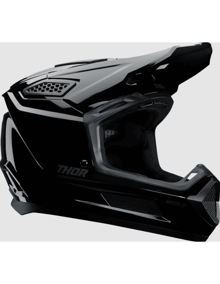 THOR KIDS FLEET BLACKOUT GLOSSY CROSS MOTO HELMET